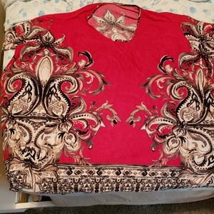 Poncho type blouse new without tags